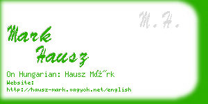 mark hausz business card